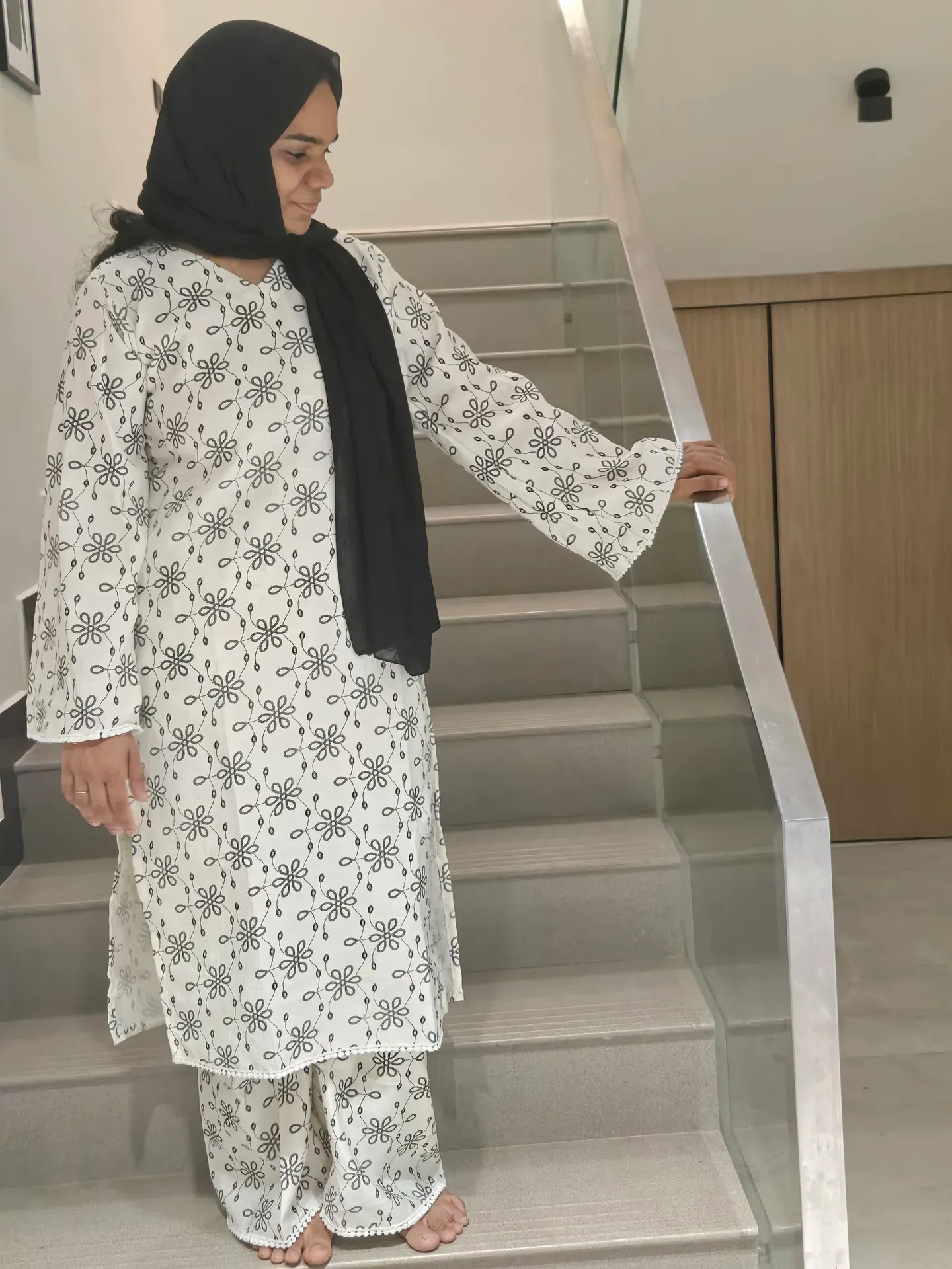 Pakistani Co-ord Set white