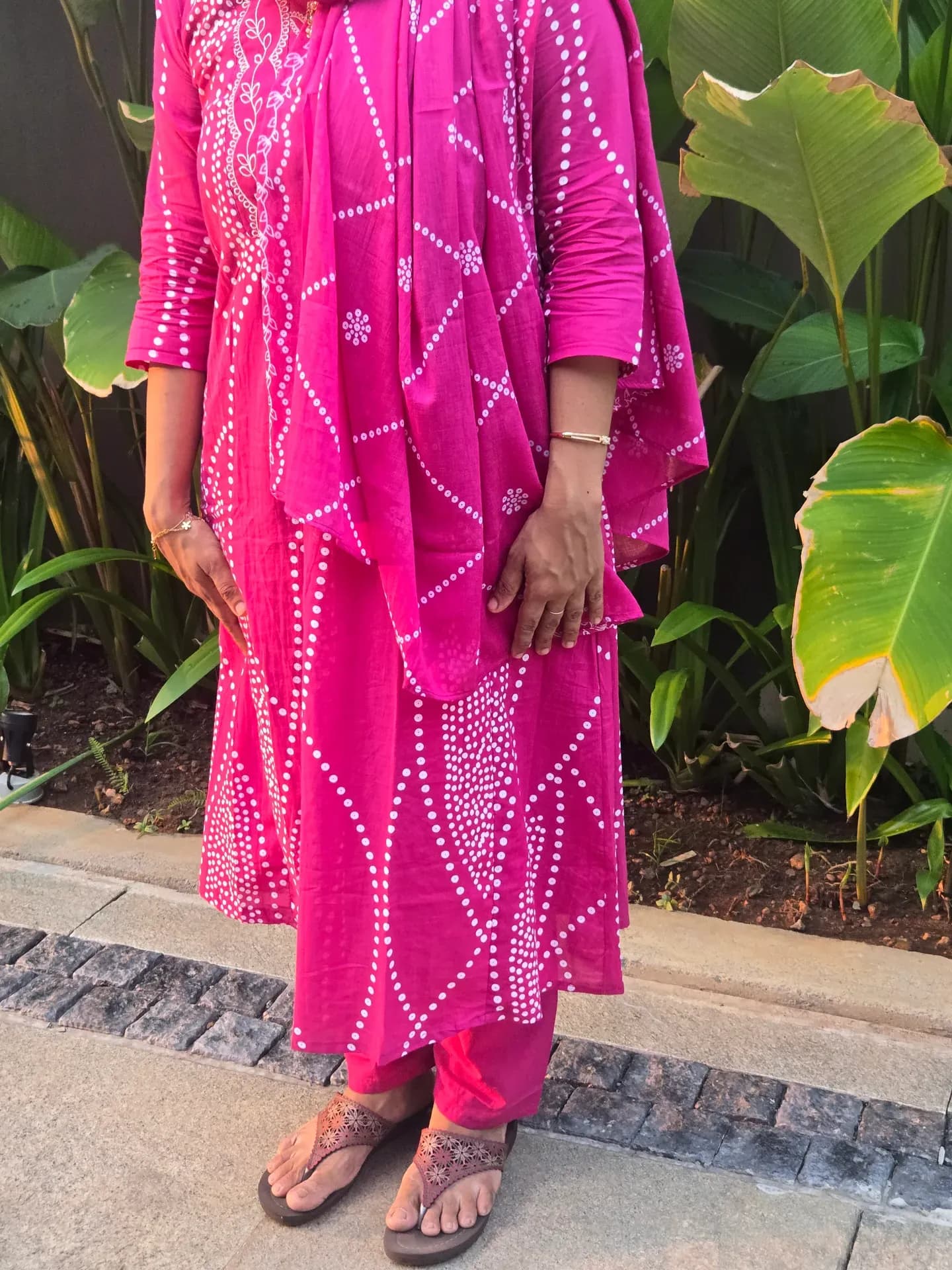 Cotton Salwar Set Pink