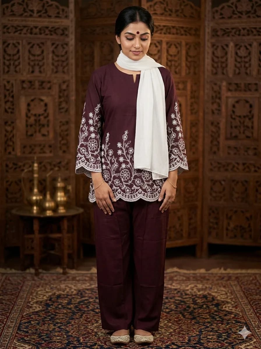 Pakistani Co-ord Set Purple