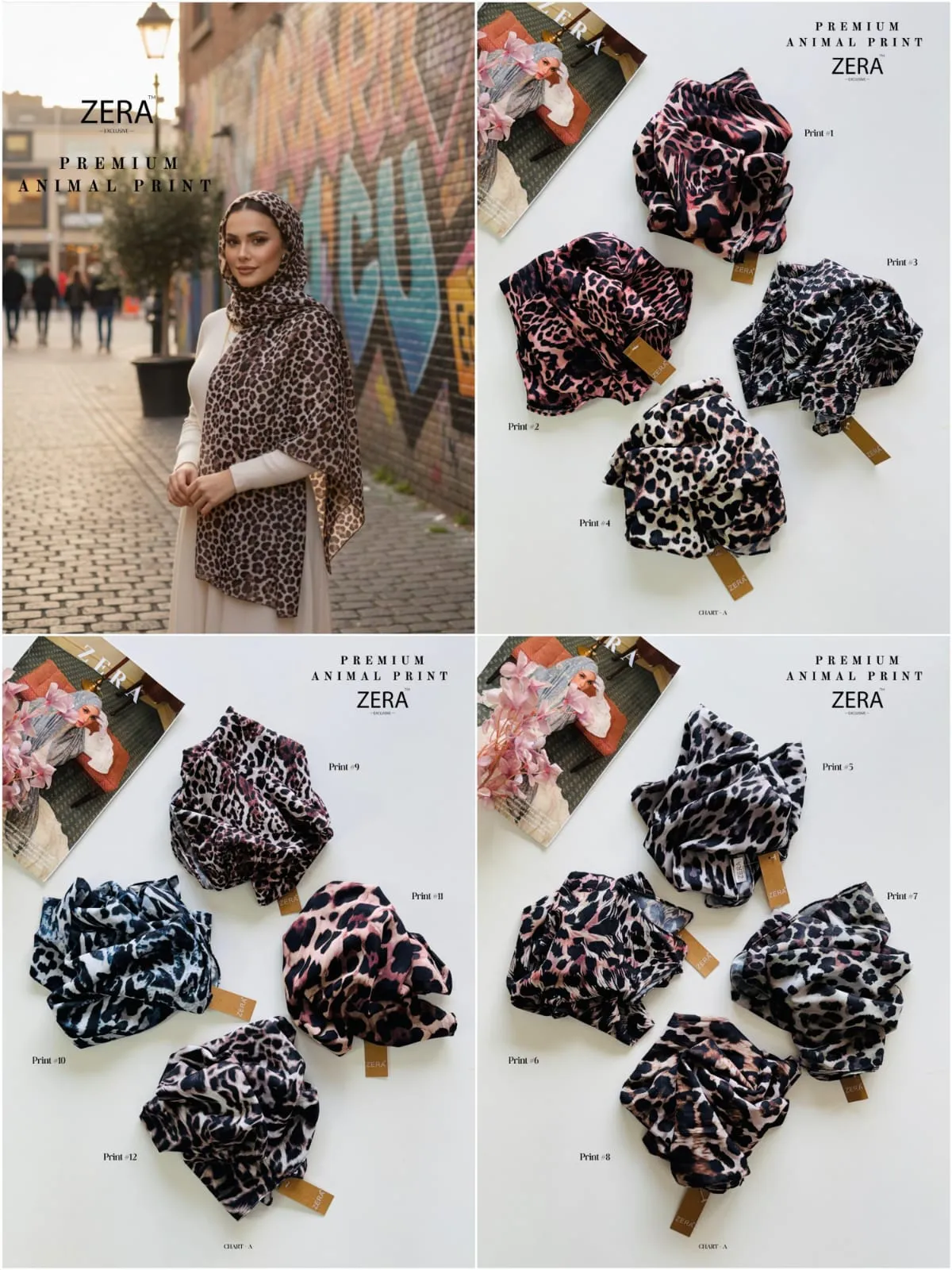 Zera Premium Animal Print Hijabs