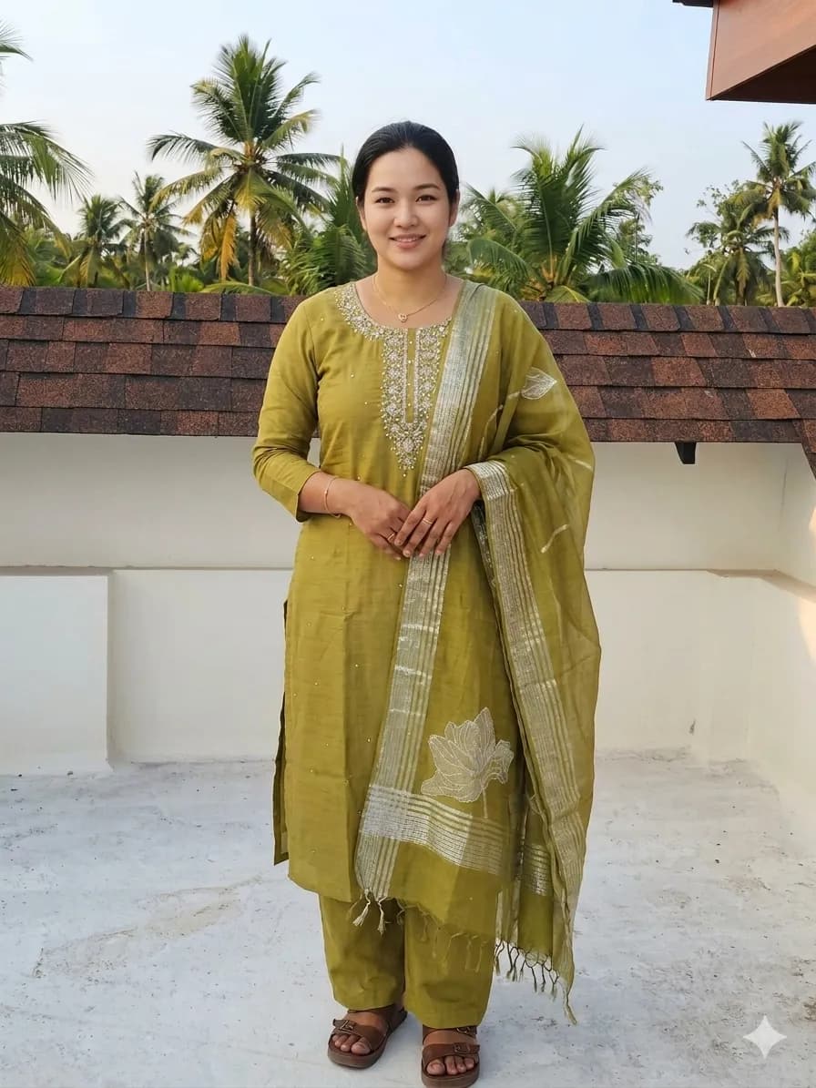 Mehendigreen Party wear suit