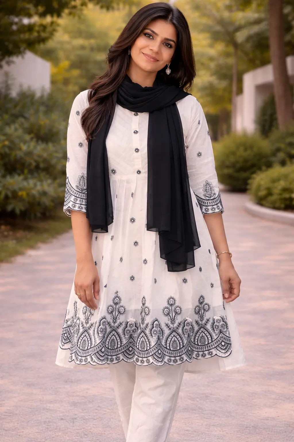 cotton offwhite coordset