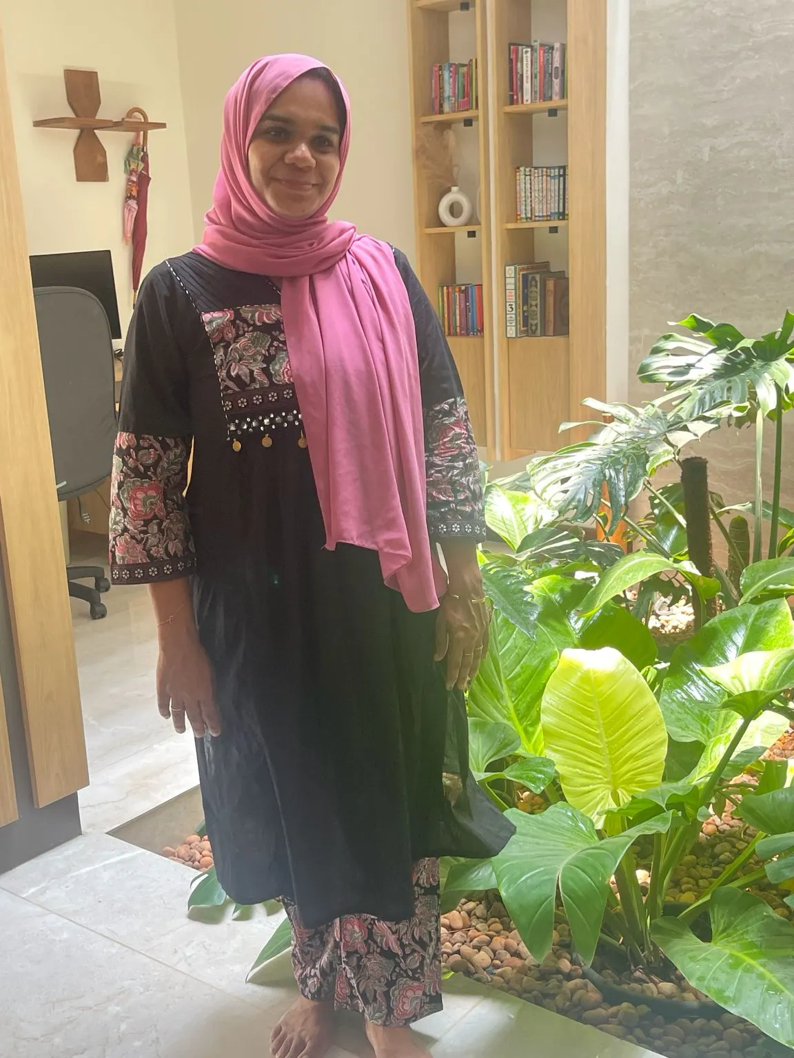 Cotton black and pink Coordset