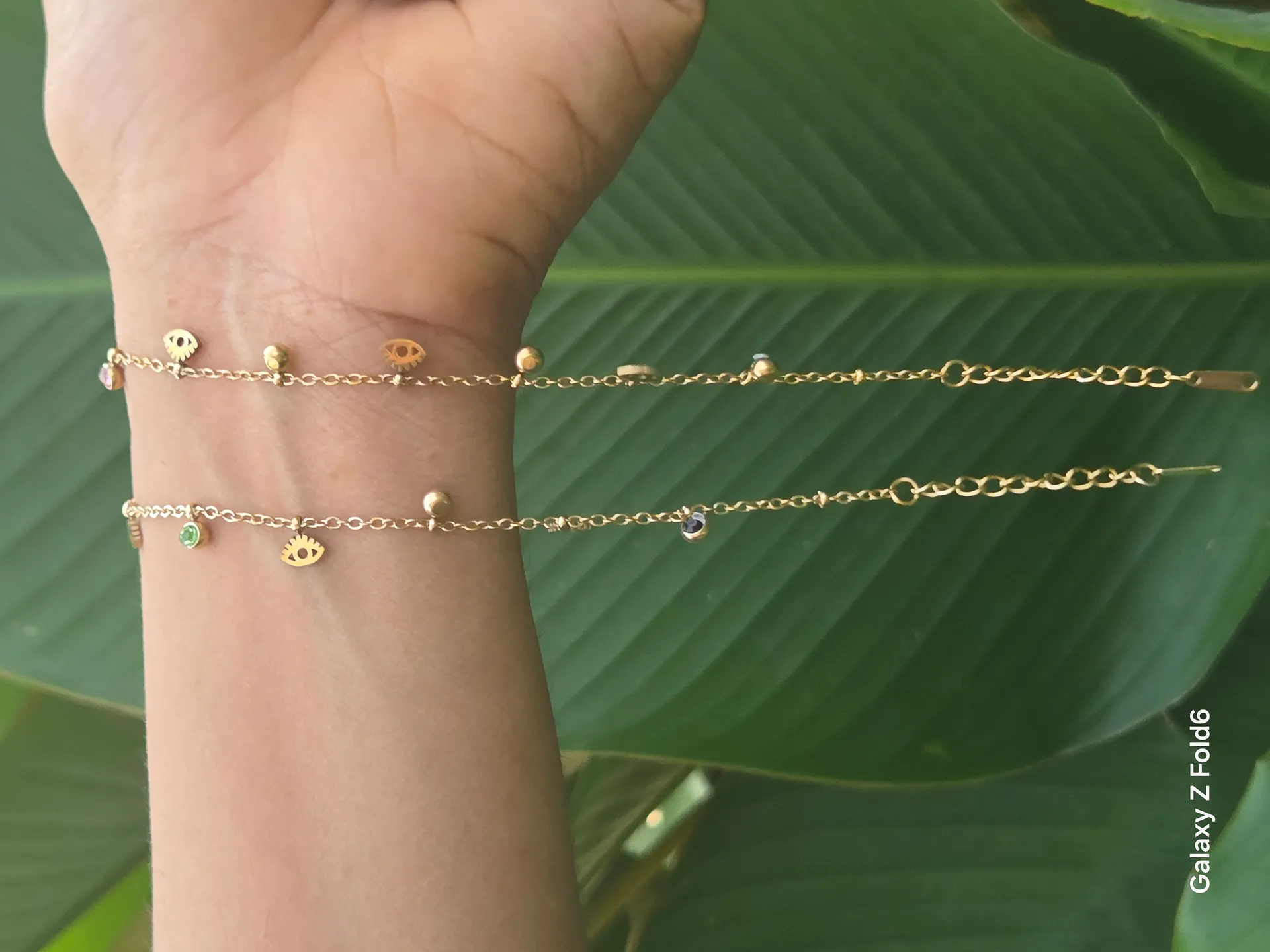 Antitarnish charm bracelet